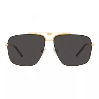 Dolce & Gabbana DG2264-02-87 aurinkolasit miesten kulta kehys harmaat linssit Pilot 61mm