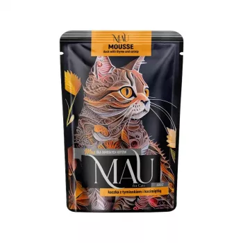 DOLINA NOTECI MAU mousse ankka timjamin ja kissanmintun kera - märkäruoka kissoille - 85g