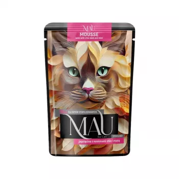 Dolina Noteci Mau Mus lammasta, chiansiemeniä ja minttua steriloitujen kissojen ruoka 85g