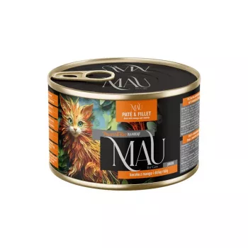DOLINA NOTECI MAU Pate ja filee Junior ankka ja mango ja ruusunmarja - märkäruoka kissoille - 185 g