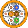 Draka UC900 HS23 Cat.7 S/FTP PiMF asennuskaapeli, 500 m, oranssi 1001036-00500DW
