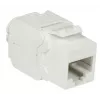 DS-IT CAT6a UTP Keystone -verkkopistorasia - työkaluton - valkoinen (DS-KC-UTP6A-TL-W)