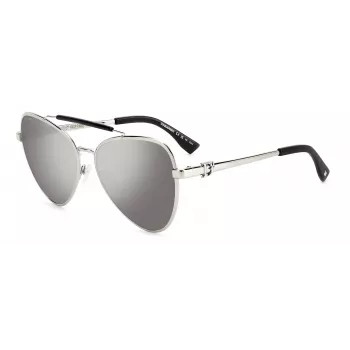DSQUARED2 naisten aurinkolasit D2-0093-S-10 musta asetaatti neliökehys harmaat linssit 60/17/140 mm