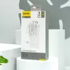 Dudao K11 10 000 mAh varavirtalähde integroiduilla kaapeleilla valkoinen