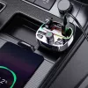 Dudao R2PRO+ auto-FM-lähetin PD25W Bluetooth 5.3 RGB-latausliitännöillä - musta ja hopea