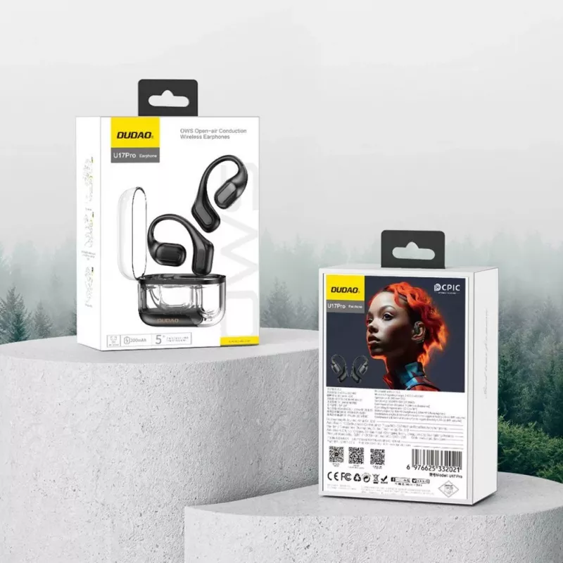 DUDAO U17Pro langattomat on-ear-kuulokkeet Bluetooth 5.3 ja ANC - musta