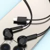 Dudao X3C nappikuulokkeet johdolliset USB-C 1,2 m - musta