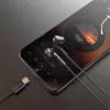DUDAO X3C nappikuulokkeet johdolliset USB-C kuulokkeet 1,2 m - musta