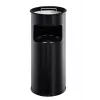 DURABLE 3330-01 pyöreä metalliroskakori, 17 L, hopea