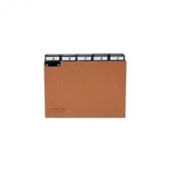 DURABLE A4 5-välilehtinen aakkosellinen rekisteri, puristepahvi, harmaa 424511