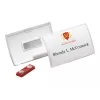 DURABLE CLICK FOLD magneettinen nimikylttipidike 90x54 mm, läpinäkyvä, 10 kpl:n pakkaus (821519)