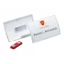 DURABLE CLICK FOLD magneettinen nimikylttipidike 90x54 mm, läpinäkyvä, 10 kpl:n pakkaus (821519)