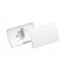DURABLE CLICK FOLD -nimikylttipidike kombiklipsillä, 90 x 54 mm, läpinäkyvä, 25 kpl:n pakkaus (821419)