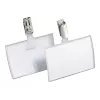 DURABLE CLICK FOLD nimikyltti klipsillä, 90x54 mm insertti, läpinäkyvä, 25 kpl:n pakkaus 821619