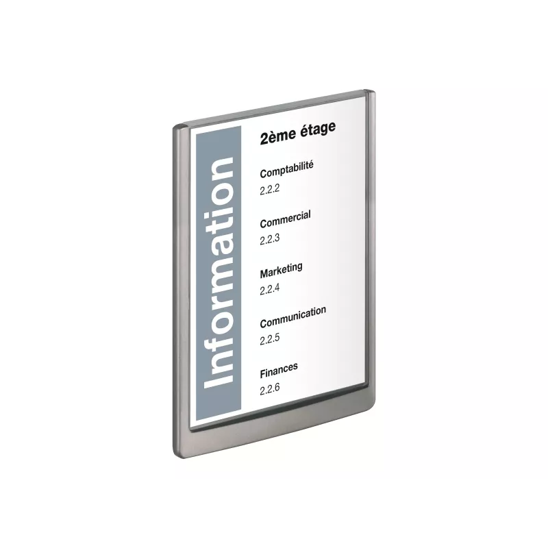 Durable Click Sign A4 Pysty-ovikilpi, grafiitti (486737)