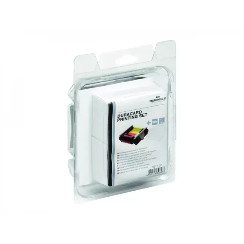 DURABLE DURACARD ID 300 tulostimen lisävarustepakkaus mustalla monokromivärinauhalla ja puhdistuskortilla 891300