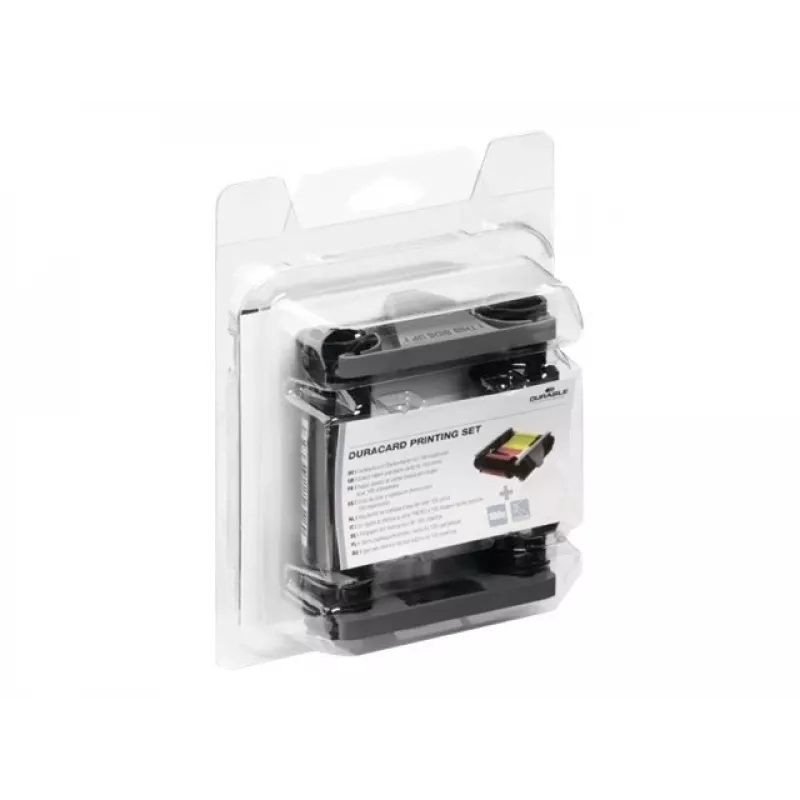 DURABLE DURACARD ID 300 tulostimen lisävarustepakkaus mustalla monokromivärinauhalla ja puhdistuskortilla 891300