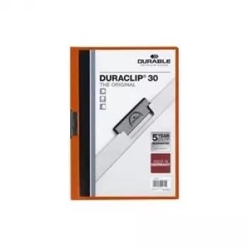 DURABLE DURACLIP 30 A4 Pikahaitari, oranssi, 25 kpl:n pakkaus 220009