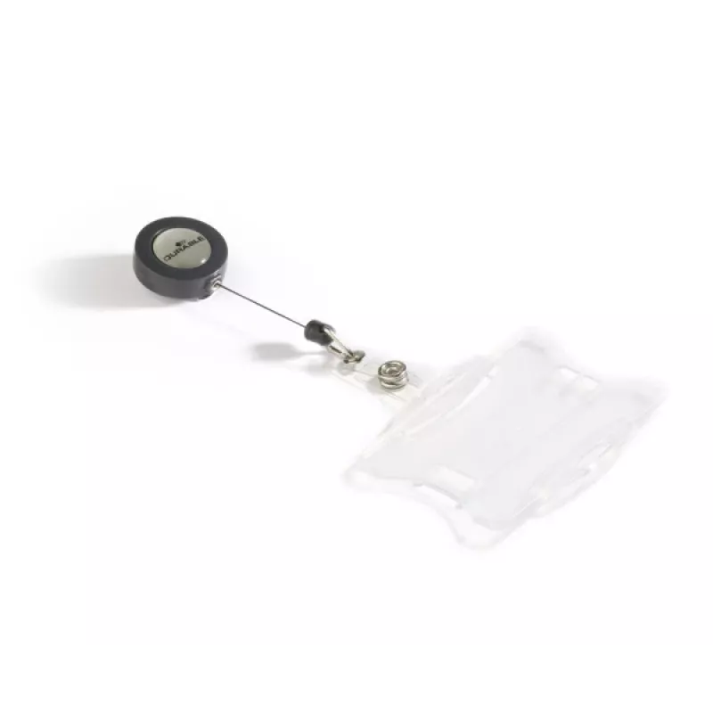 DURABLE ID-kortinpidike ulosvedettävällä jojolla 1 kortille, 10 kpl:n pakkaus 801119