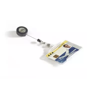 DURABLE ID-kortinpidike ulosvedettävällä jojolla 1 kortille, 10 kpl:n pakkaus 801119