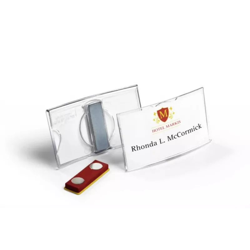 DURABLE KONVEX magneettinen nimikyltti 75x40mm, 25 kpl:n pakkaus 812319
