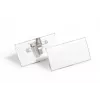 DURABLE nimikylttipidike 40x75 mm kombiklipsillä, akryyli, läpinäkyvä, 25/VE (812119)