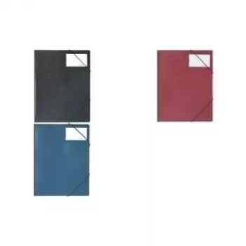 DURABLE PREMIUM kulmakansio DIN A4 musta joustavilla kulmakumeilla 232001