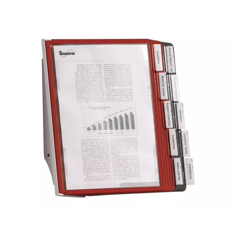 DURABLE SHERPA® WALL 10 seinätaulusarja, A4, 10 taulua, harmaa 563100