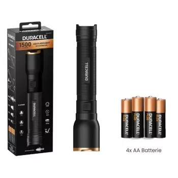 Duracell DF1500 taskulamppu musta
