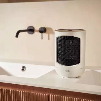 Duux Zone henkilökohtainen keraaminen lämmitin DXCH43, 600/900/1500 W, kaukosäädin, 80° oskillaatio, valkoinen