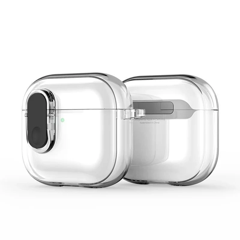 Dux Ducis Apple AirPods 4 PECL Series PC+TPU kansi koukulla musta kirkas