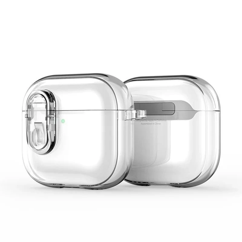 Dux Ducis Apple AirPods 4 PECL Series PC+TPU -kotelo koukulla kirkas