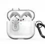 Dux Ducis Apple AirPods 4 PECL Series PC+TPU -kotelo koukulla kirkas