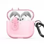 Dux Ducis Apple AirPods 4 PECL Series PC+TPU -kotelo koukulla pinkki