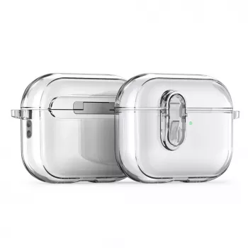 Dux Ducis Apple AirPods Pro 3 PECL Series PC+TPU-kotelo koukulla läpinäkyvä