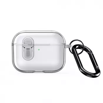 Dux Ducis Apple AirPods Pro 3 PECL Series PC+TPU-kotelo koukulla läpinäkyvä