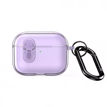 Dux Ducis Apple AirPods Pro 3 PECL Series PC+TPU -kuori koukulla liila