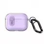 Dux Ducis Apple AirPods Pro 3 PECL Series PC+TPU -kuori koukulla liila