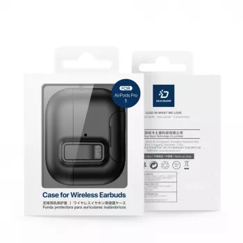 Dux Ducis Apple AirPods Pro 3 PECQ Series PC+TPU kuori koukulla musta
