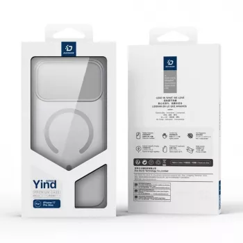 Dux Ducis Apple iPhone 17 Pro Max YIND PC+TPU -kotelo MagSafe-yhteensopiva harmaa