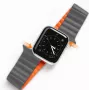 Dux Ducis Apple Magnetic Strap -kellonranneke 7/6/5/4/3/2 / SE (41/40/38 mm) Magnetic harmaa oranssi