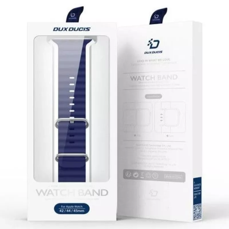Dux Ducis Apple -silikoniranneke Apple Watch 38/40/41/42mm Navy Blue