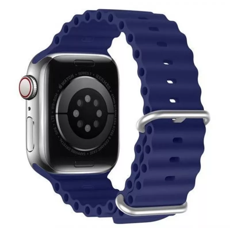 Dux Ducis Apple -silikoniranneke Apple Watch 38/40/41/42mm Navy Blue