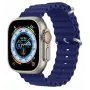 Dux Ducis Apple -silikoniranneke Apple Watch 38/40/41/42mm Navy Blue