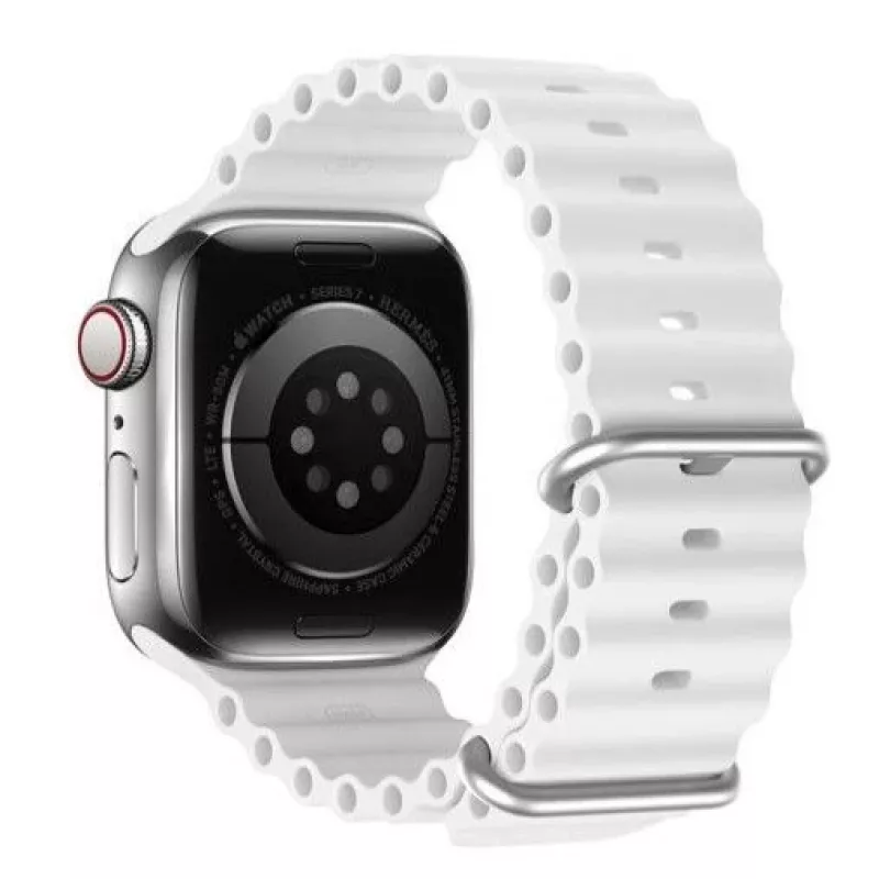 Dux Ducis Apple silikoniranneke Apple Watch 42/44/45/46/49MM valkoinen