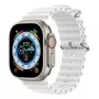 Dux Ducis Apple silikoniranneke Apple Watch 42/44/45/46/49MM valkoinen