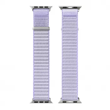 Dux Ducis Apple Watch 38/40/41/42MM YE nylonpunottu rannekke silmukka violetti