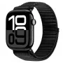 Dux Ducis Apple Watch 42/44/45/46/49mm YE nylon punottu ranneke musta