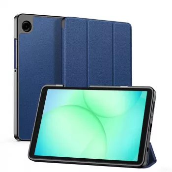 Dux Ducis Domo Series kolmiosainen teline PU-nahka tablettikotelo Samsung Galaxy Tab A9 / Tab A11, sininen