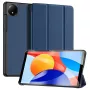 Dux Ducis Domo Series kolmeen osaan taittuva teline PU-nahkainen tablettikotelo Xiaomi Redmi Pad SE 8.7:lle, sininen